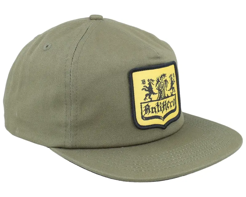 Antihero Coat Of Arms Olive Halfmoon Snapback online