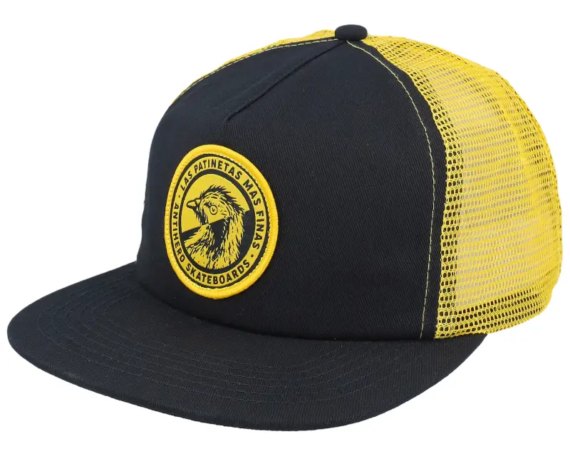 Antihero Las Patinetas Black/Gold Halfmoon Snapback Trucker online
