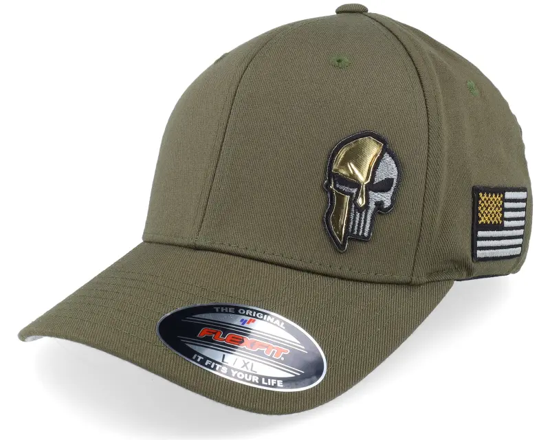 Army Head Army Skull Usa Gold Patch Olive Flexfit online