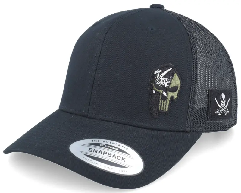 Army Head Pirate Army Skull Black Trucker online