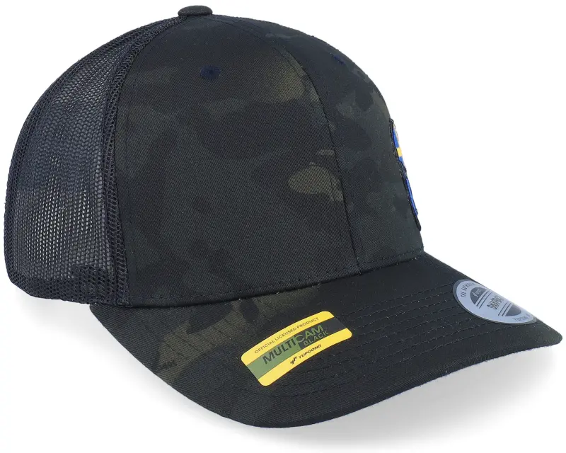 Army Head Sverige Sweden Color Army Skull Multicam Black Trucker online