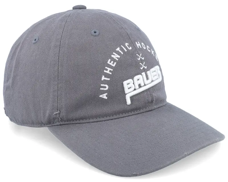 Bauer Distressed Hat-sr Stone Grey Dad Cap online