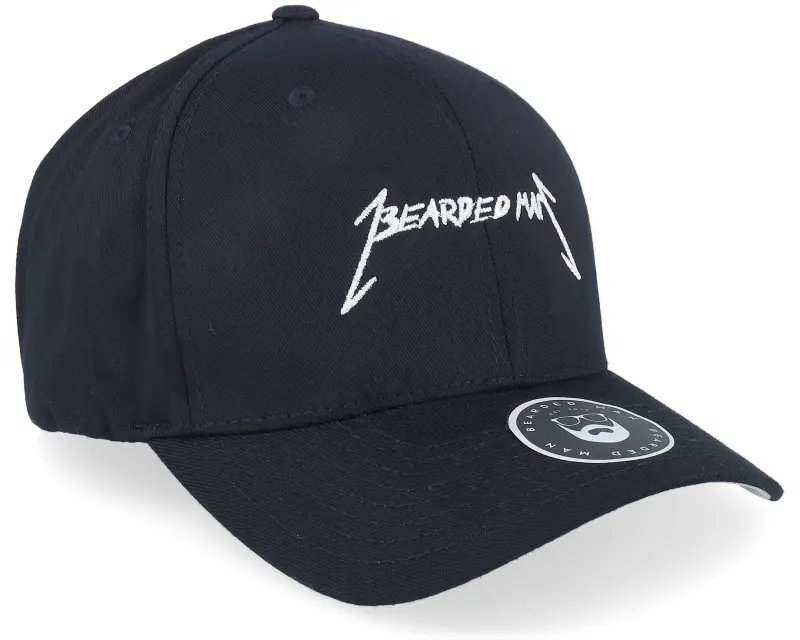 Bearded Man American Heavy Metal Logo Black Flexfit online