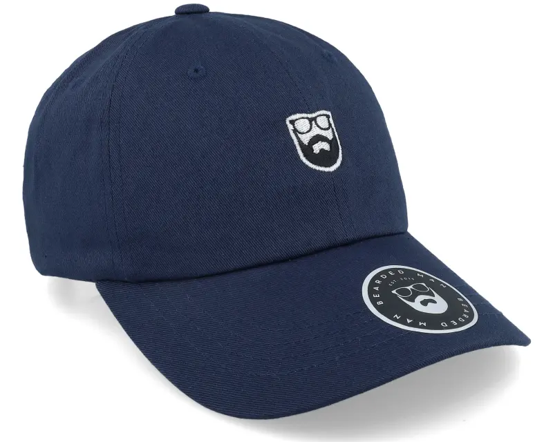 Bearded Man Badge Logo Navy Dad Cap online
