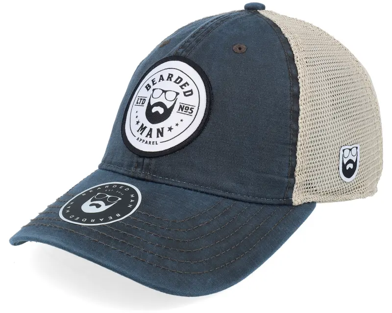 Bearded Man Beard Logo R 211 Navy/Khaki Trucker online