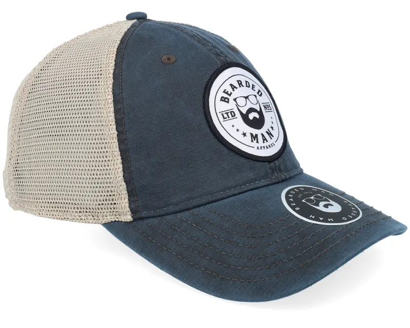 Bearded Man Beard Logo R 211 Navy/Khaki Trucker online