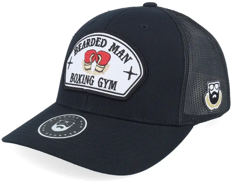 Bearded Man Bearded Boxing Gym Black Trucker online