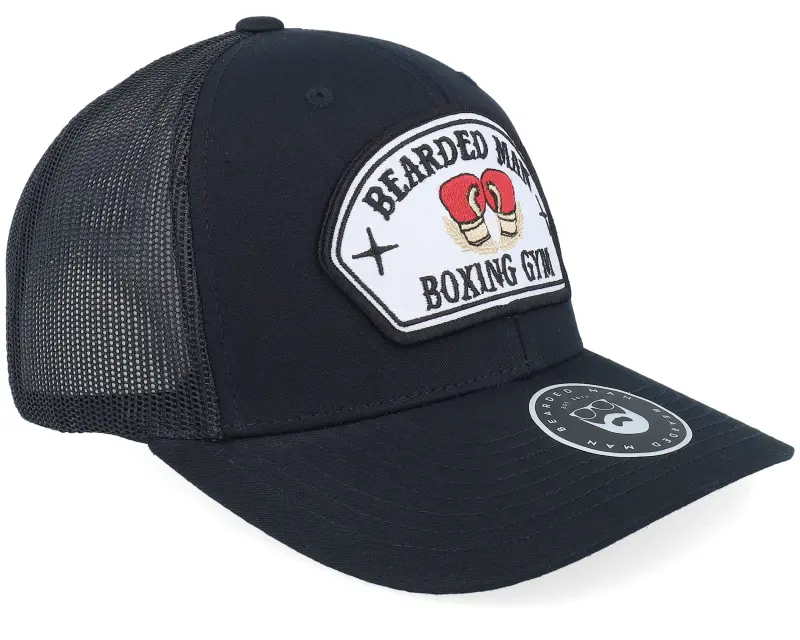 Bearded Man Bearded Boxing Gym Black Trucker online