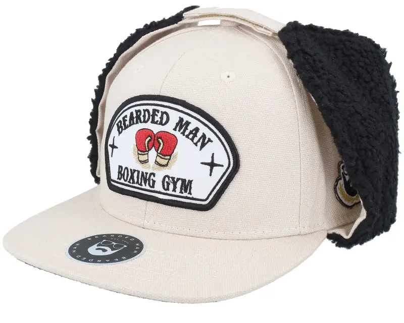 Bearded Man Bearded Boxing Gym Canvas Beige/Black Earflap online