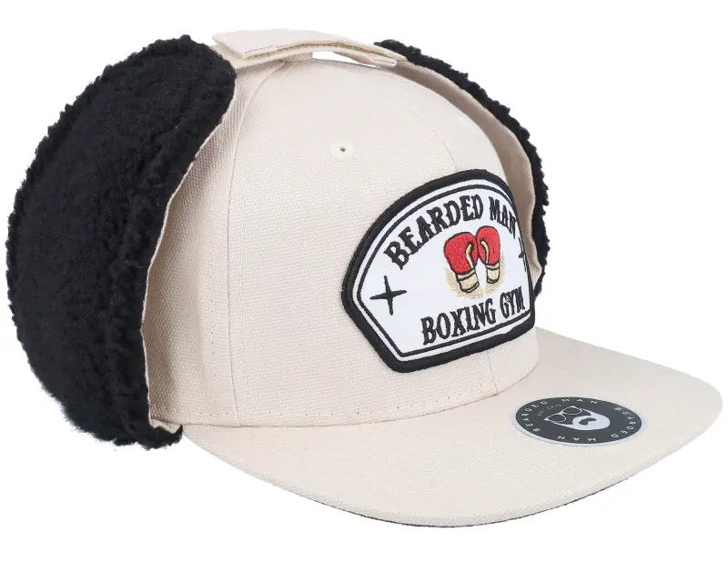 Bearded Man Bearded Boxing Gym Canvas Beige/Black Earflap online