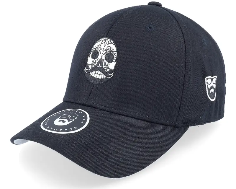 Bearded Man Bearded Calaveras Scull Black Flexfit online