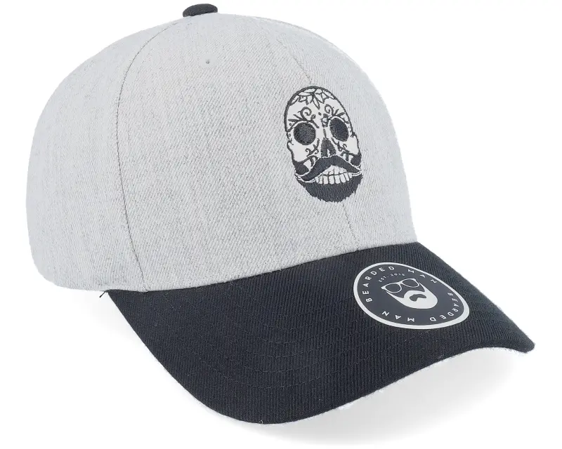 Bearded Man Bearded Calaveras Scull Grey/Black Snapback online