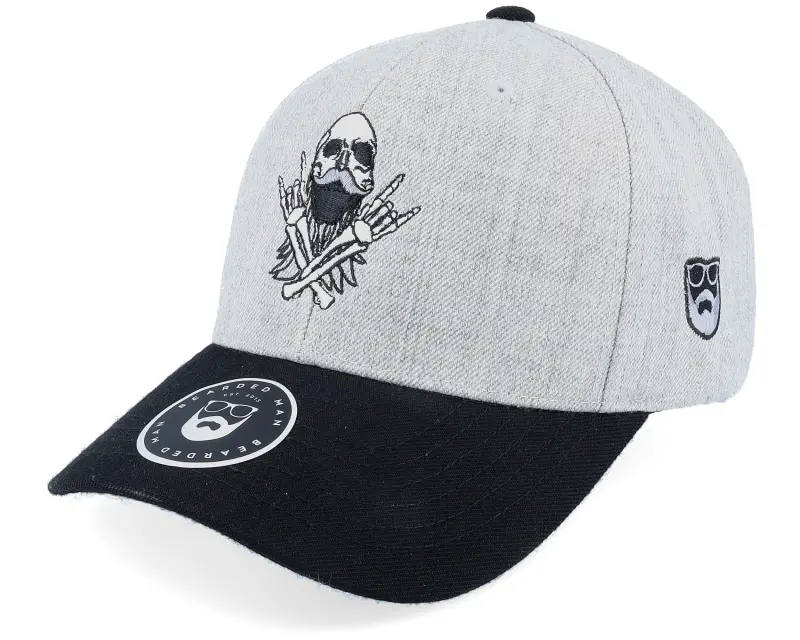 Bearded Man Bearded Rockstar Scull Grey/Black Adjustable online