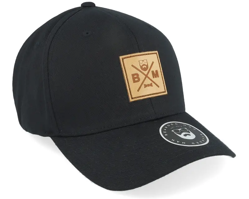 Bearded Man BM Cross Patch Black Flexfit online