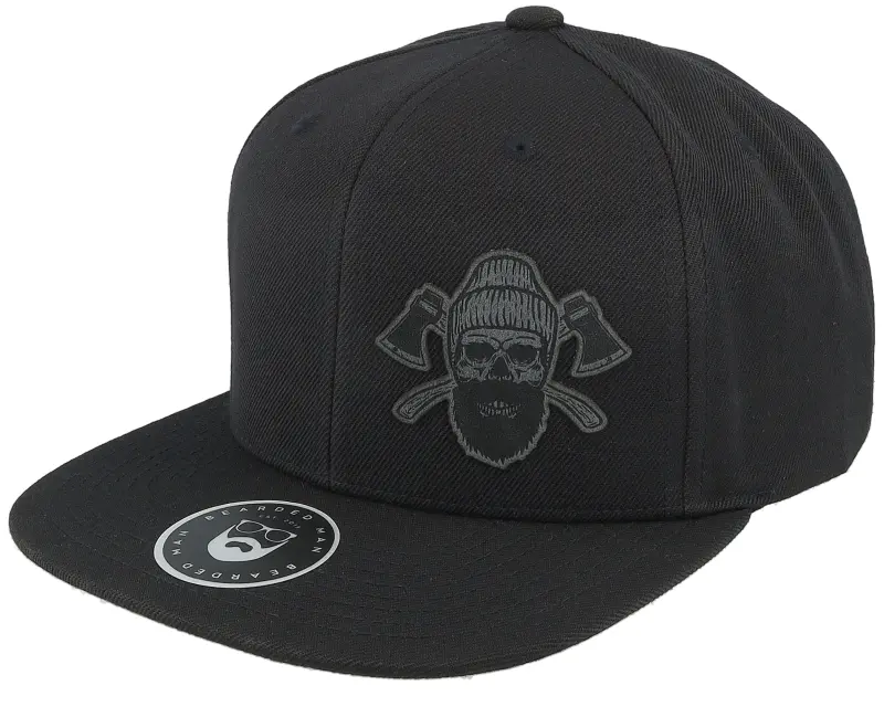 Bearded Man Bone Beard Axes Black Snapback online