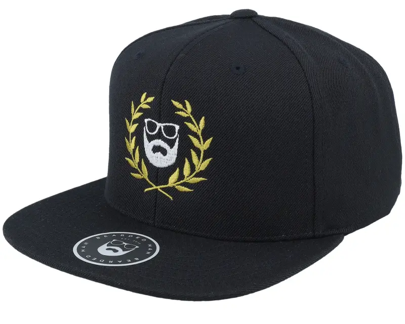 Bearded Man Caesar Logo Black Snapback online