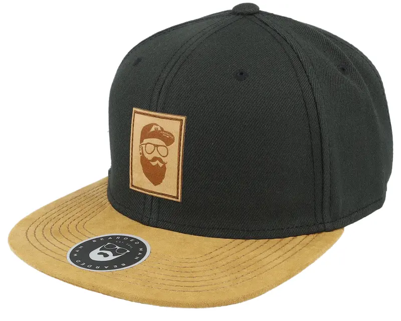 Bearded Man Cap Man Patch Black/Suede Snapback online