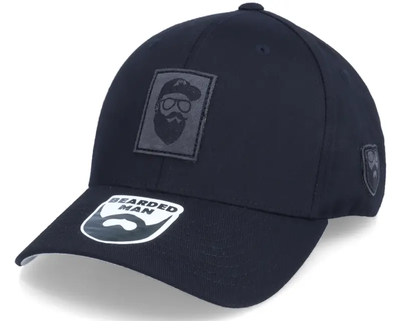 Bearded Man Charcoal Cap Man Patch Black Flexfit online