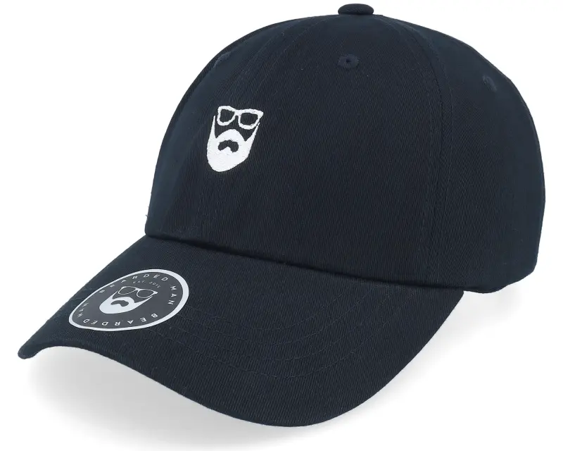 Bearded Man Dad Cap Black/White Adjustable online