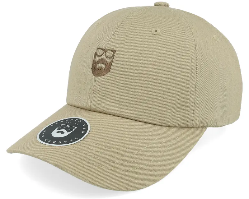 Bearded Man Dad Cap Khaki/Brown Adjustable online