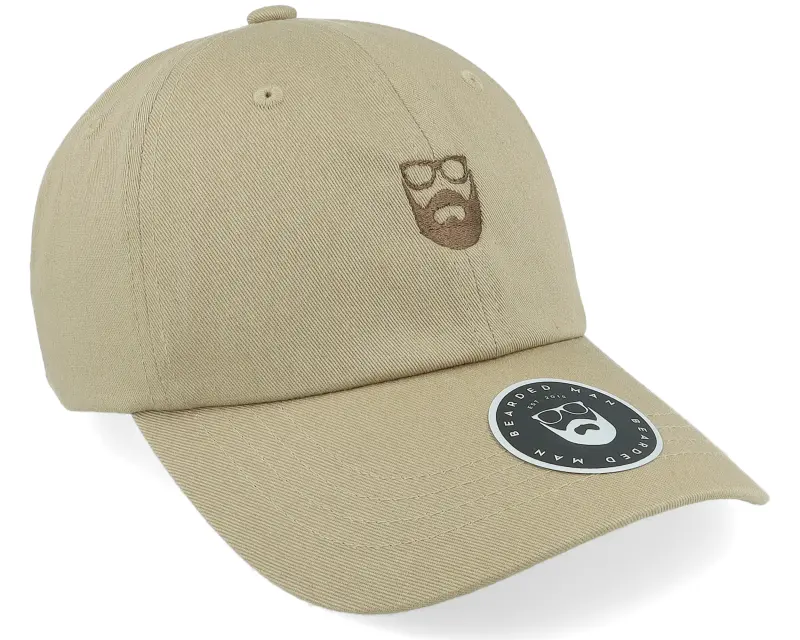 Bearded Man Dad Cap Khaki/Brown Adjustable online