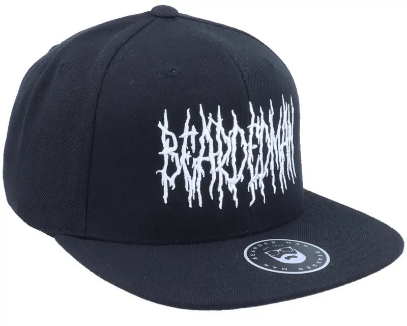 Bearded Man Death Metal Logo Black Snapback online