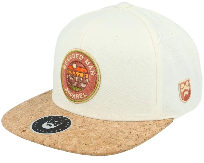 Bearded Man Easy Sunset Patch Natural/Cork Snapback online