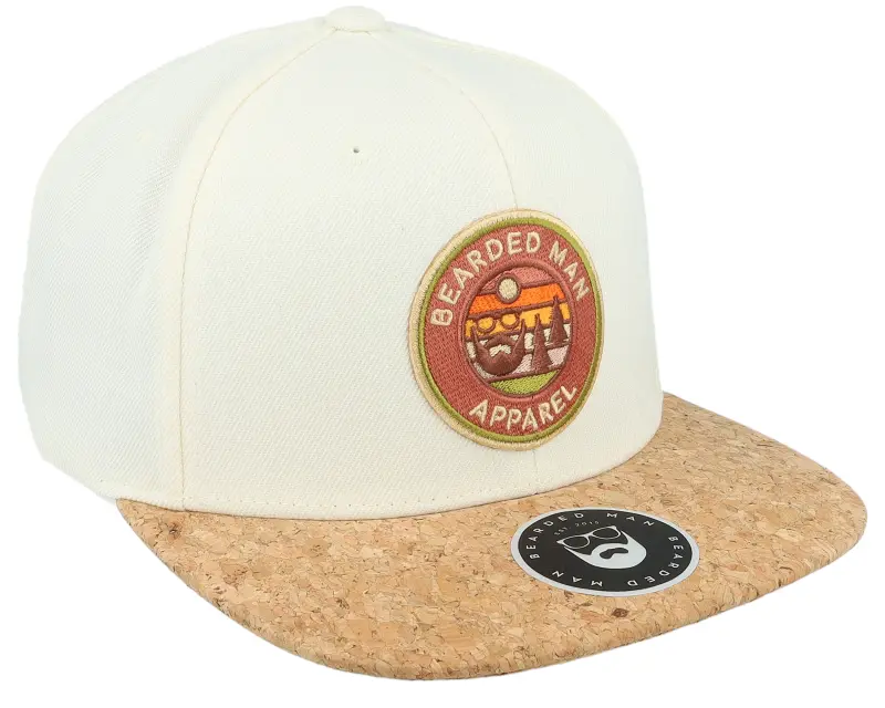Bearded Man Easy Sunset Patch Natural/Cork Snapback online
