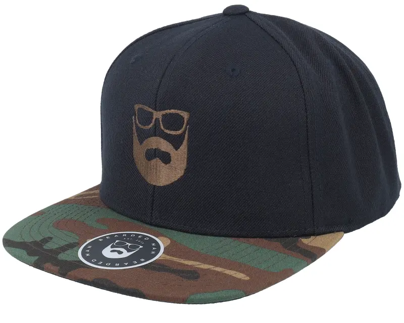 Bearded Man Logo Black/Camo Snapback online