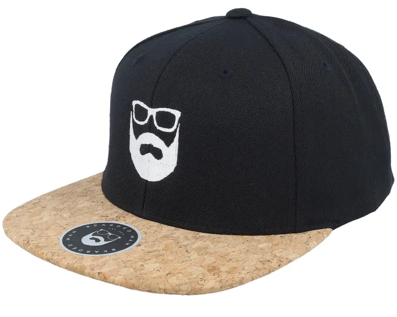 Bearded Man Logo Black/Cork Snapback online