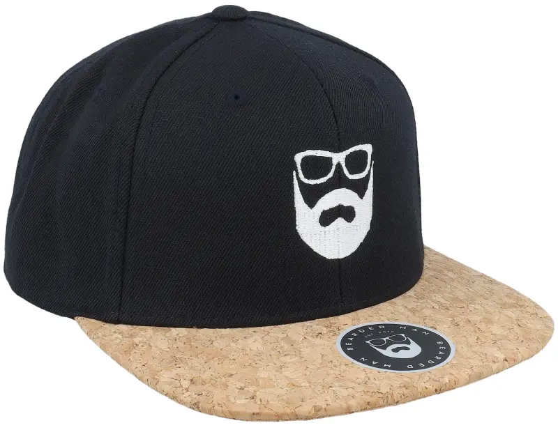 Bearded Man Logo Black/Cork Snapback online