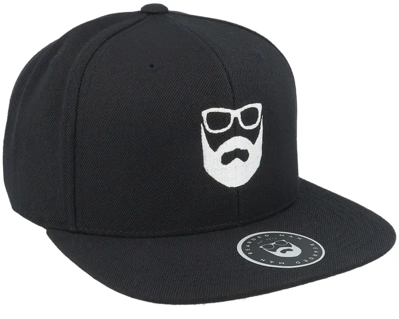 Bearded Man Logo Black Snapback online