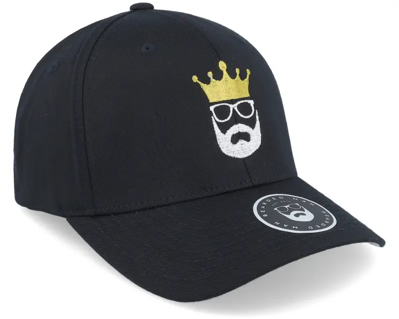 Bearded Man Logo Crown Black Flexfit online