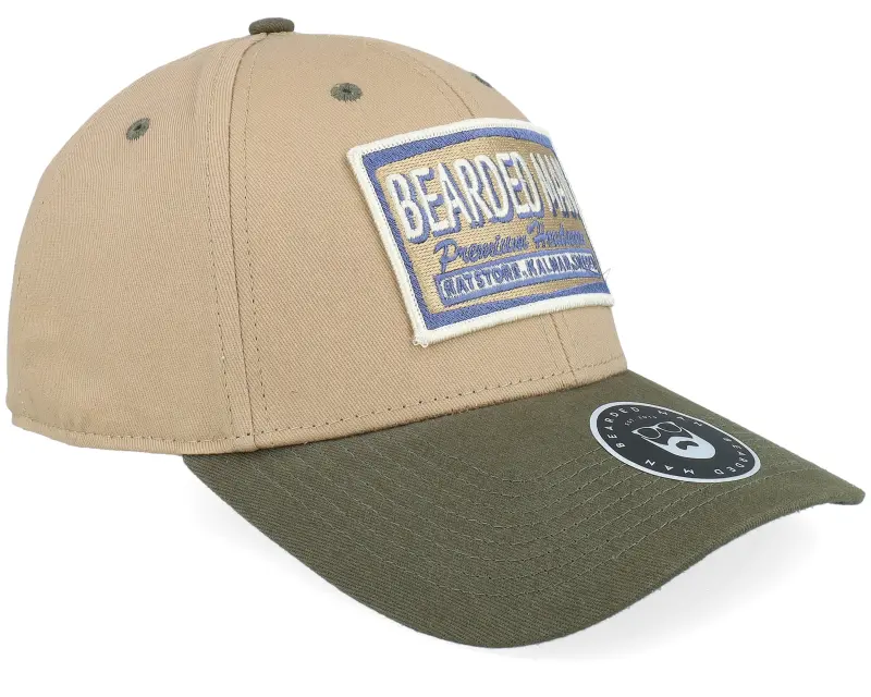 Bearded Man Logo Khaki/Navy Khaki/Olive Adjustable online