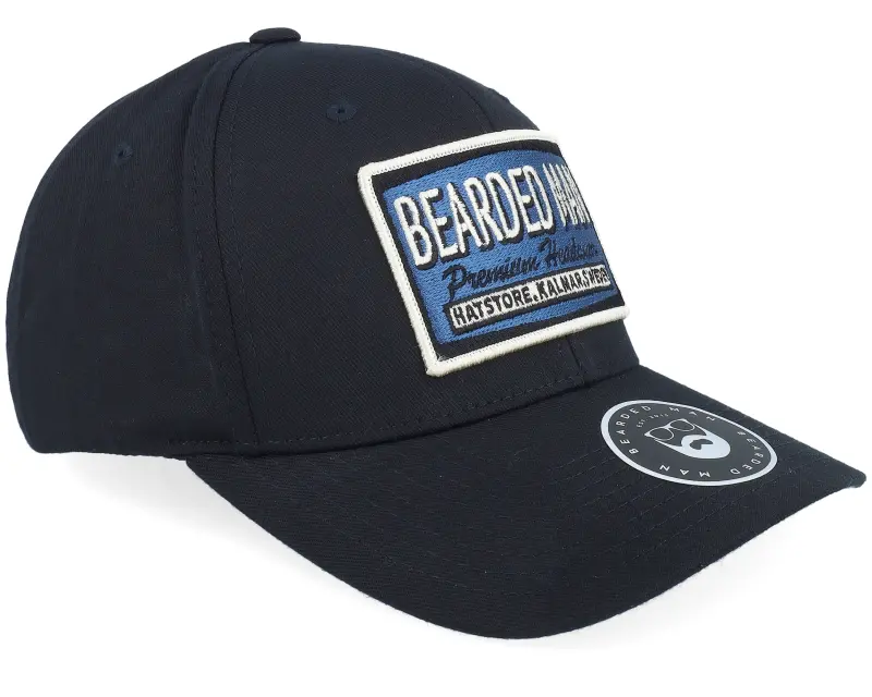 Bearded Man Logo Off White/Blue Black Flexfit online