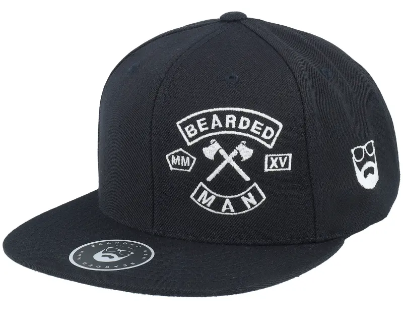 Bearded Man MC Patch Black Snapback online