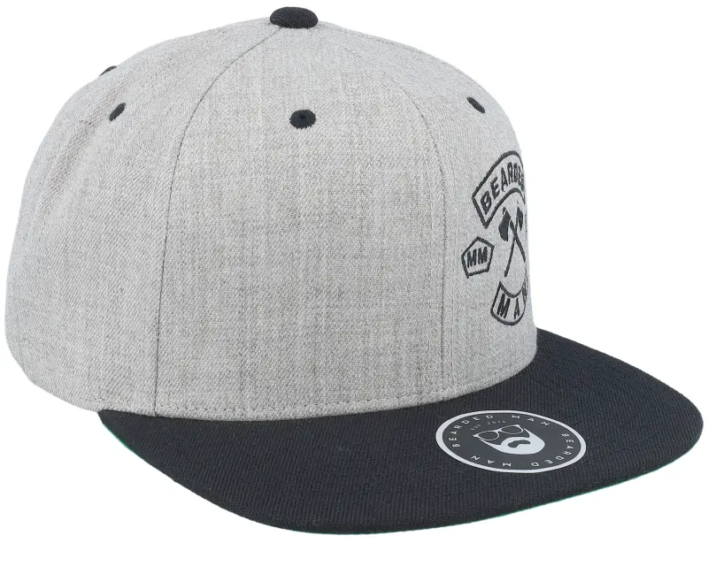 Bearded Man MC Patch Grey/Black Snapback online