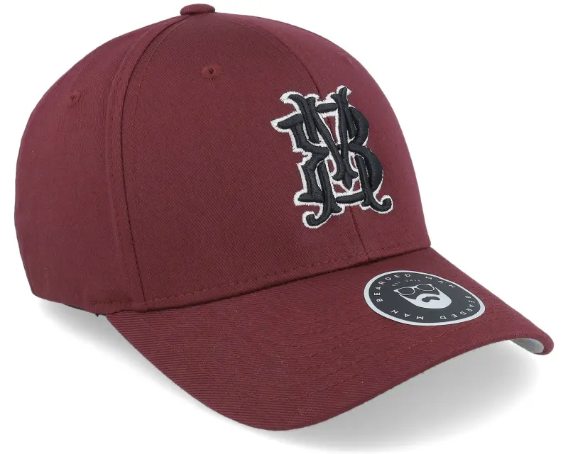 Bearded Man Monogram Maroon Flexfit online