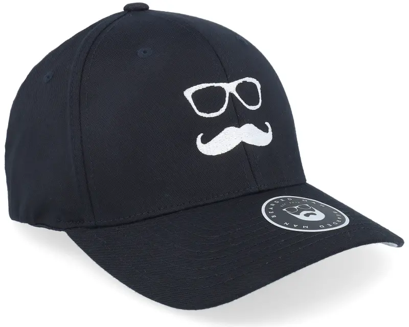 Bearded Man Mr. Mustache Black Flexfit online