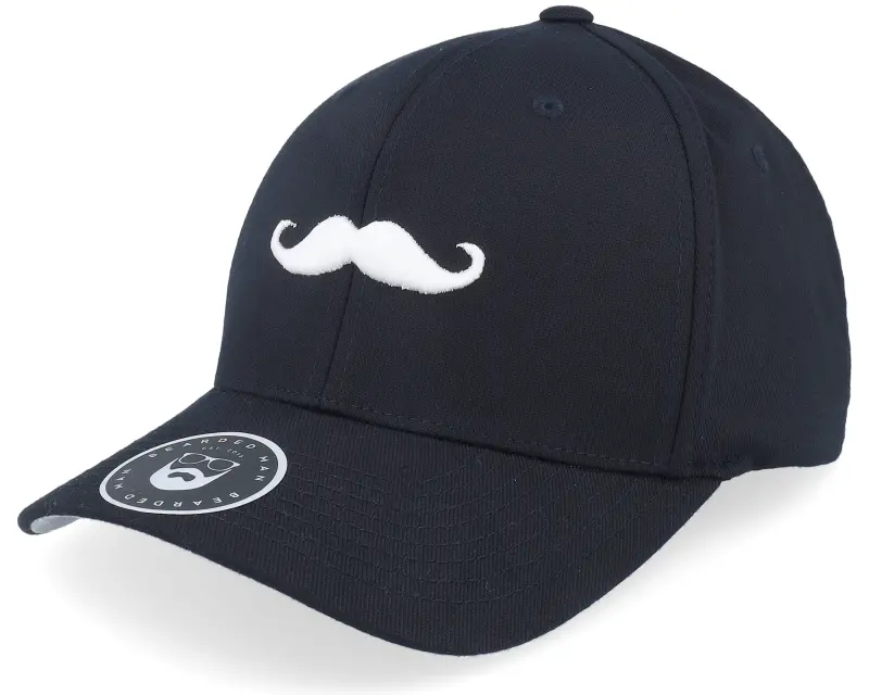 Bearded Man Mustache Logo Black Flexfit online