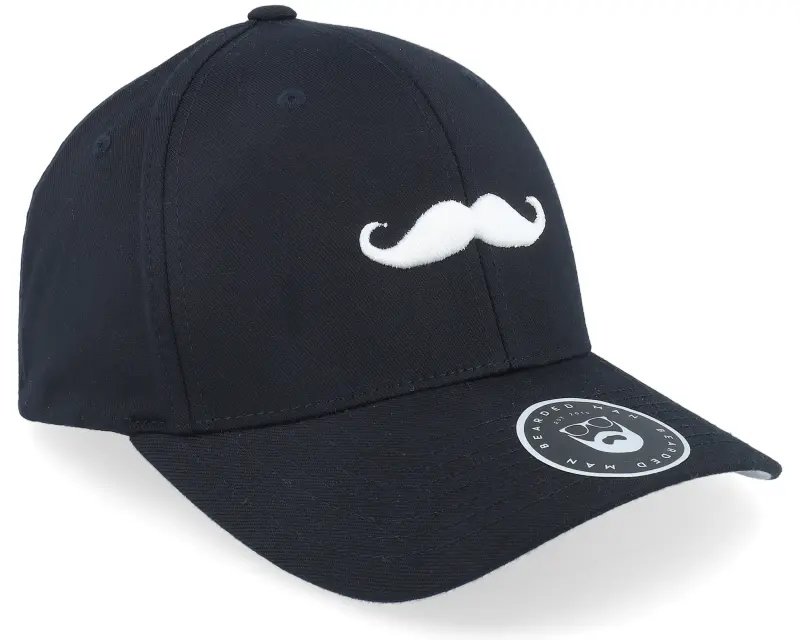 Bearded Man Mustache Logo Black Flexfit online