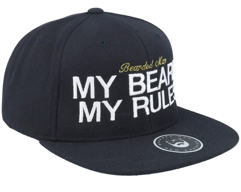Bearded Man My Beard My Rules Black Snapback online