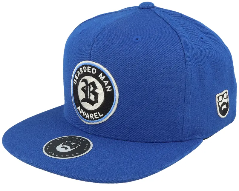 Bearded Man Old English B Patch Blue Snapback online
