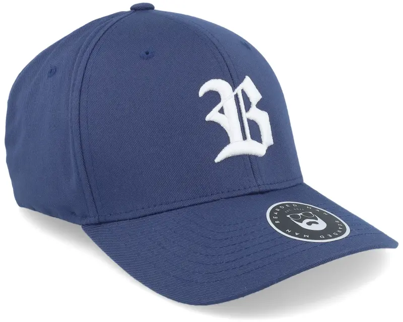 Bearded Man Old English B White On Navy Flexfit online