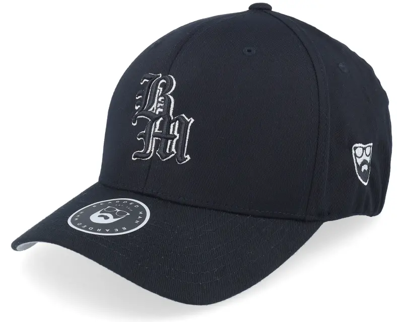 Bearded Man Old English Logo Black Flexfit online