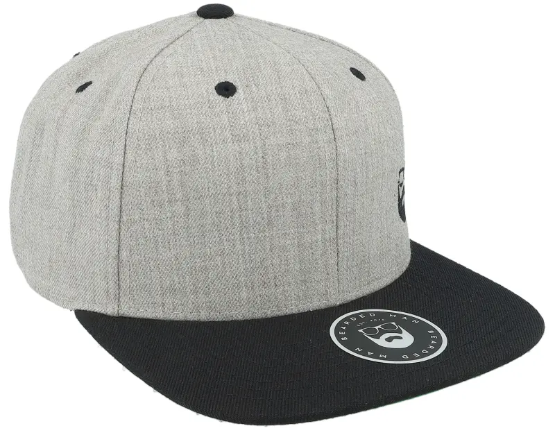 Bearded Man Side Logo Grey/Black Snapback online