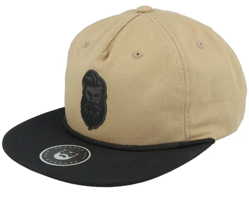 Bearded Man Tough Beard Khaki/Khaki Rope 5-panel Snapback online