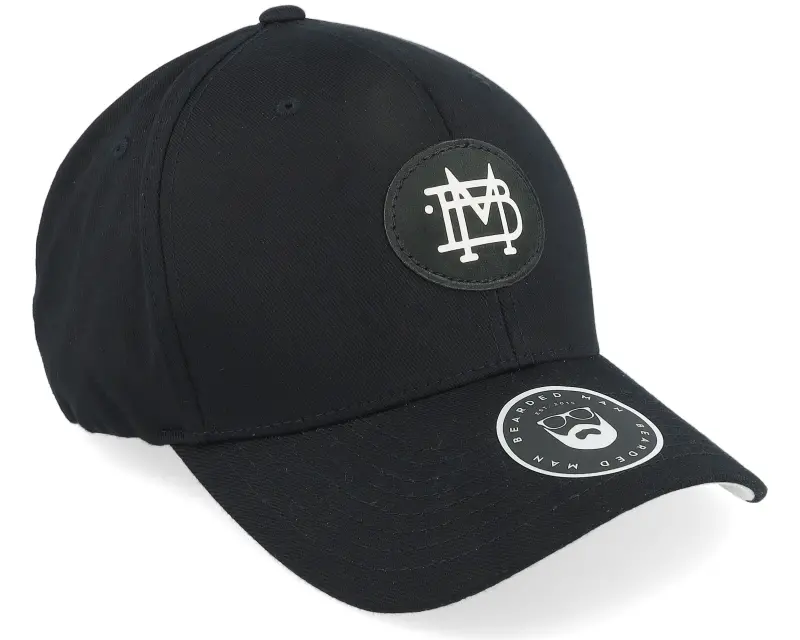 Bearded Man Vinyl Monogram Patch Black Flexfit online