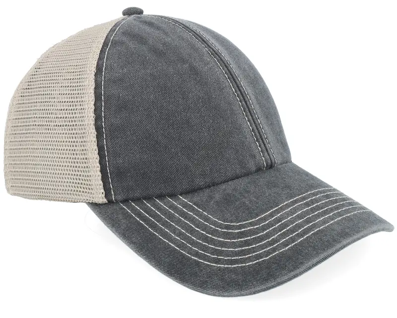 Beechfield Blank Black/Stone Vintage Washed Trucker online