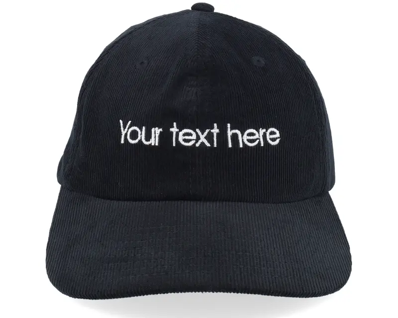 Beechfield Embroidery Corduroy Black Dad Cap online